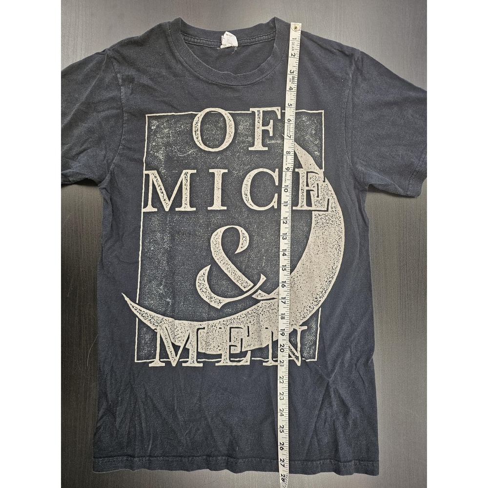 Of Mice & Men Shirt Mens Medium Black Band‎ Tee Bay Island Sportswear Rock Music - Picture 4 of 6